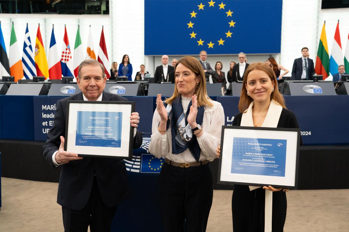 Parliament honours Edmundo González Urrutia and María Corina Machado | News