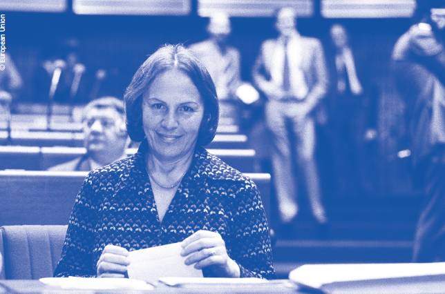 Nilde Iotti during the European Parliament presidential election in 1979