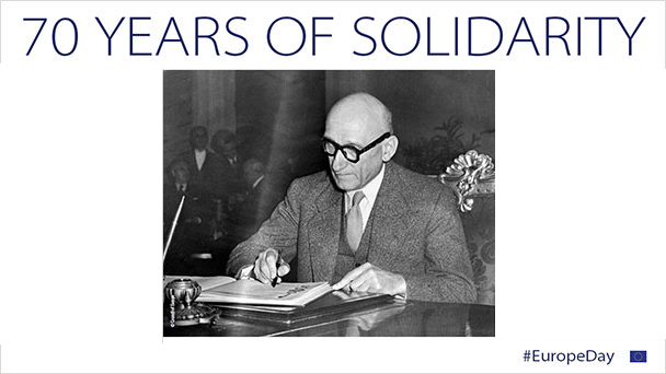70 years of Solidarity Schuman banner