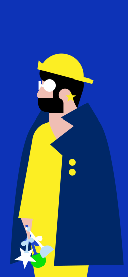 iOS wallpaper - Black beard