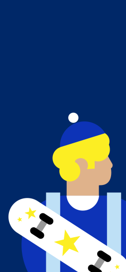 iOS wallpaper - Blond skater