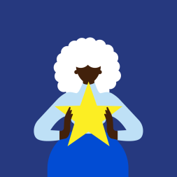 Smart watch wallpaper - Girl dark skin