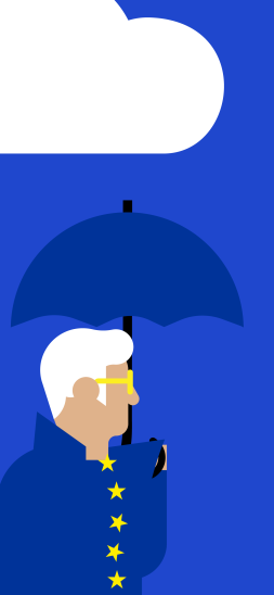 iOS ProMax wallpaper - Man with umbrella 2