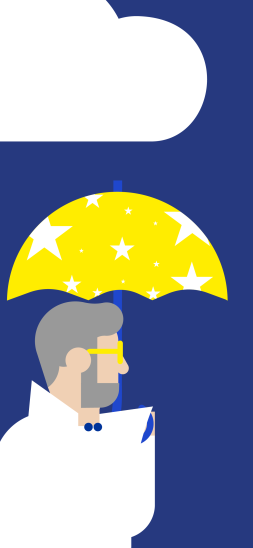 iOS ProMax wallpaper - Man with umbrella