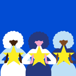 Smart watch wallpaper - Triadic Girls