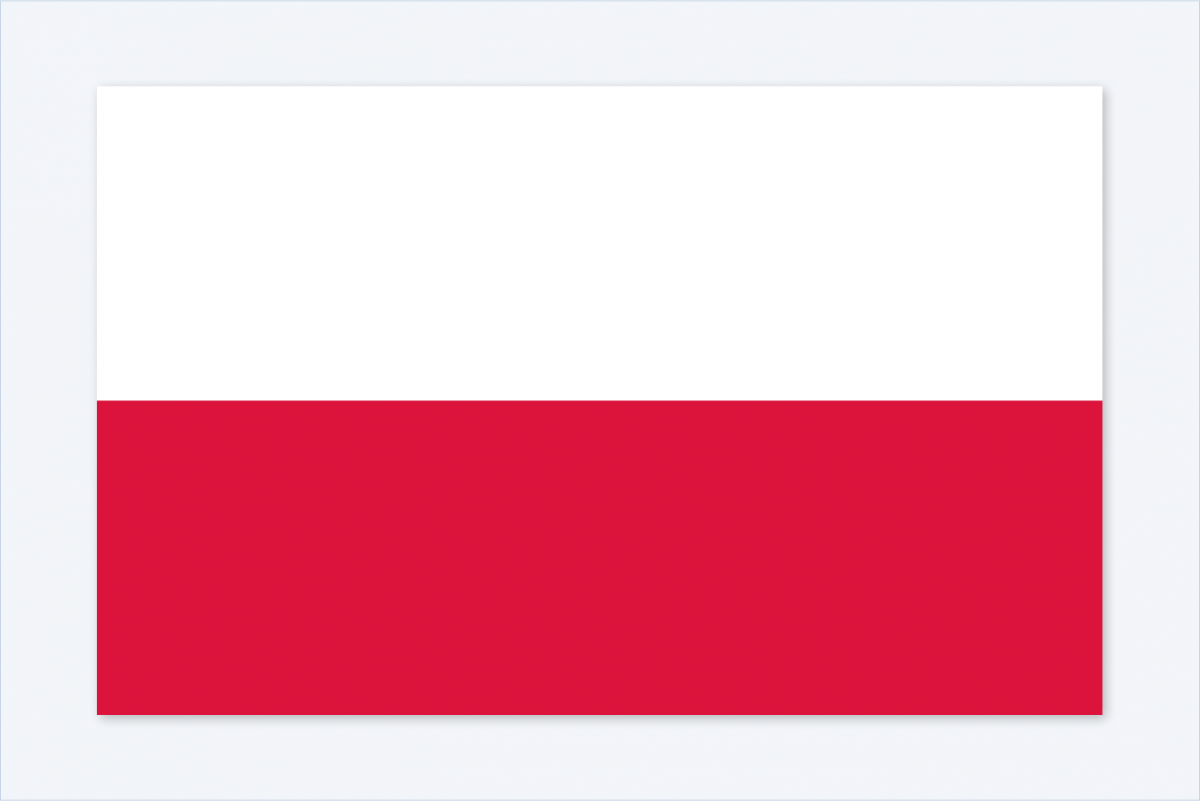 Польша флаг локация.