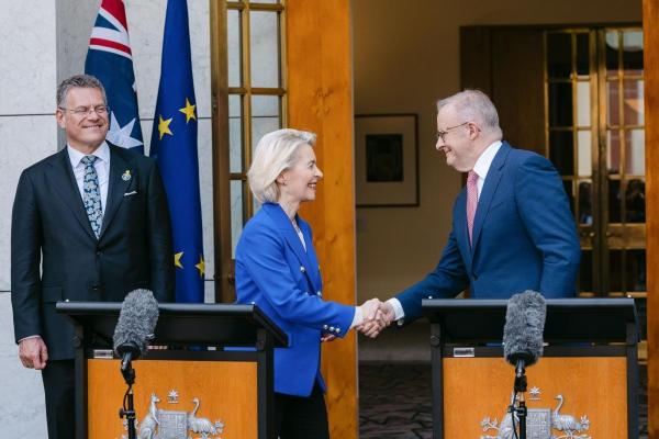 Visit of Ursula von de Leyen, President of the European Commission, to Australia