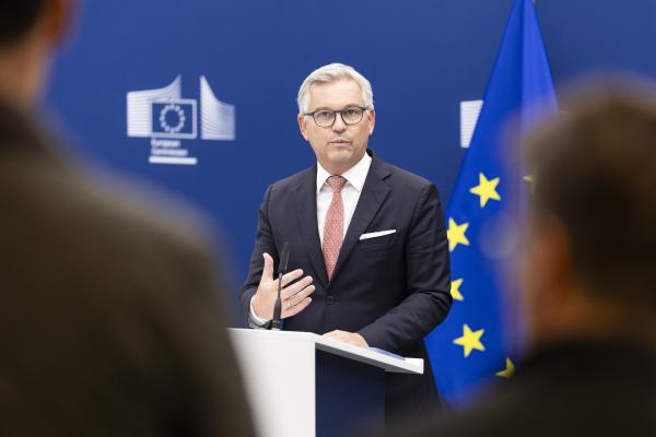 Press point by Magnus Brunner, European Commissioner, on Migration