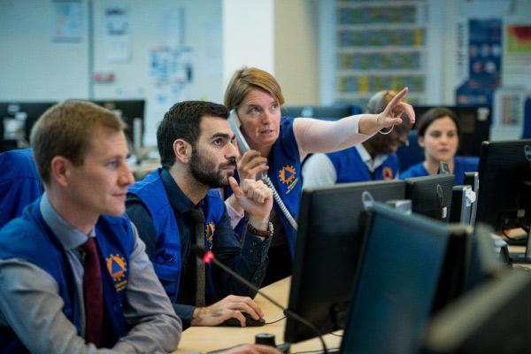 View of the Emergency Response Coordination Centre (ERCC)