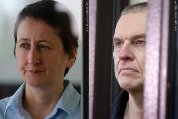 Mzia Amaglobel and Andrzej Poczobut, winners of the 2025 Sakharov Prize