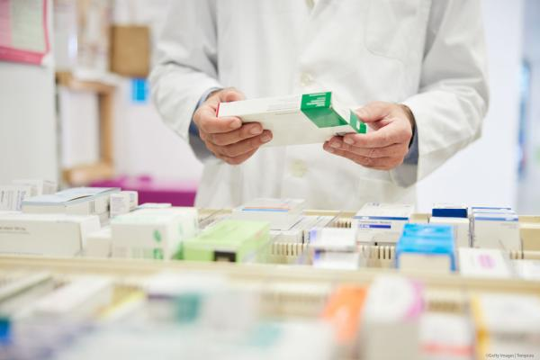 Storing pills in a drugstore capsule medicine's drawer
